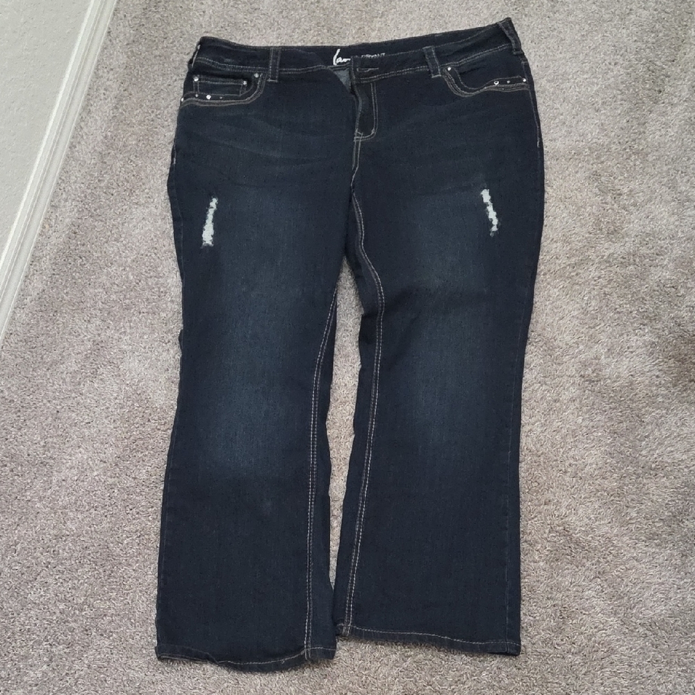 Lane Bryant Black Boot Cut Jeans